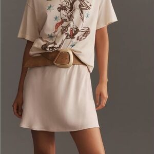 Anthropologie Letluv Horse Western Graphic Boyfriend Tee Sz XS B34